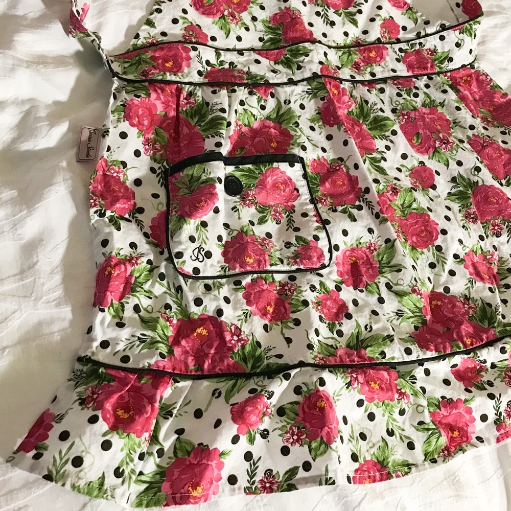 Anthropologie Apron by Jessie Steele - Floral Dots